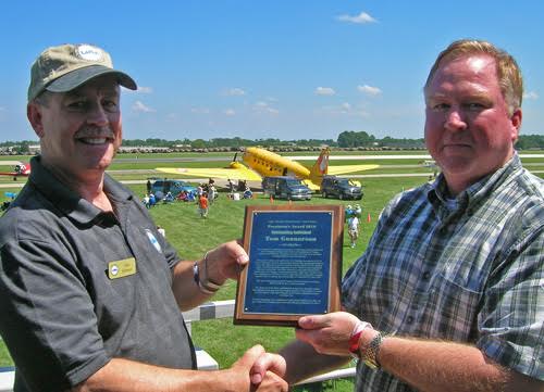 A special thank-you to Tom Gunnarson, former LAMA president and past FAA employee for his substantial help in support of LAMA's mission of advocacy.(shown accepting the LAMA President's Award in 2010)